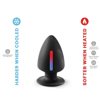 Imagen de Vibrador con ventosa Plug dual density s color negro de Silexd