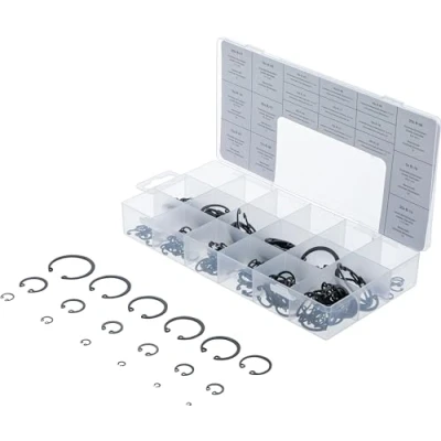 Imagen de BGS 8049 Surtido de anillos seguridad interiores (circlip) Ø 3 32 mm 300 piezas
