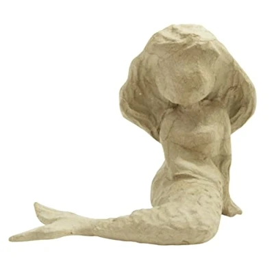 Imagen de Clairefontaine ES Décopatch SA211C Soporte de papel marrón maché, 11,5 x 17 15,5 cm, sirena
