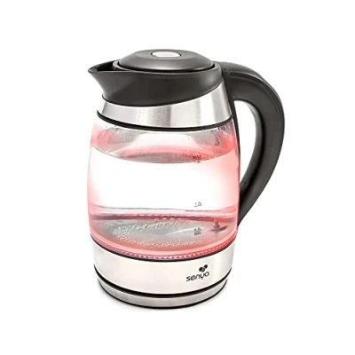 Imagen de Senya SYBF K011 Hervidor eléctrico de Acero, 2200 W, 1.7 litros, Inoxidable, Transparente