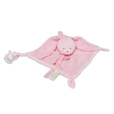 Imagen de Doudou Conejo Misty Rosa Claro Personalizable