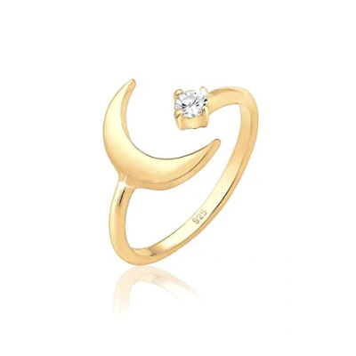 Imagen de Elli HALF MOON Astro Anillo goldcolored, Mujer, Talla: 54, Gold colored