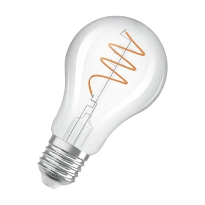 Imagen de OSRAM LED Vintage E27 3.4W 2,700K Filamento en espiral transparente