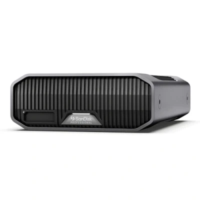 Imagen de SanDisk Professional 22 TB G DRIVE Project, con ranura PRO BLADE SSD Mag, Thunderbolt 3, USB (10 Gbps), disco duro de clase empresarial a 7200 r. p. m., hasta 250 MB/s velocidad lectura