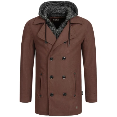 Imagen de Indicode Jeans Abrigo corto, Hombre, Talla: Small, Brown