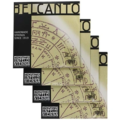 Imagen de Thomastik Cuerdas para Contrabajo Belcanto Rope Core afinación Solista juego 3/4 mediana escala 1040 1060 mm / 41 41.7&quot;