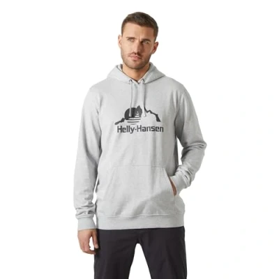 Imagen de Helly Hansen Nord Graphic Sudadera con Capucha, Hombre, 952 Grey Melange, XXL