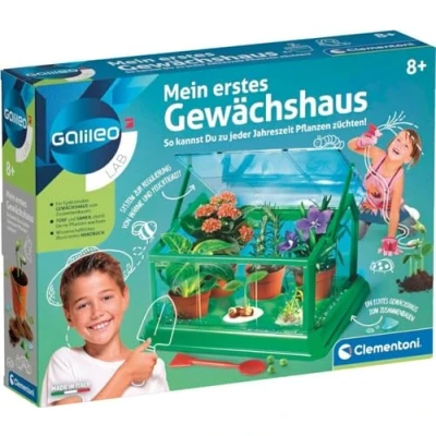 Imagen de Clementoni 69490 Galileo Science Mi primer invernadero y semillas para minijardineros botánicos en ciernes, juguete niños a partir de 8 años