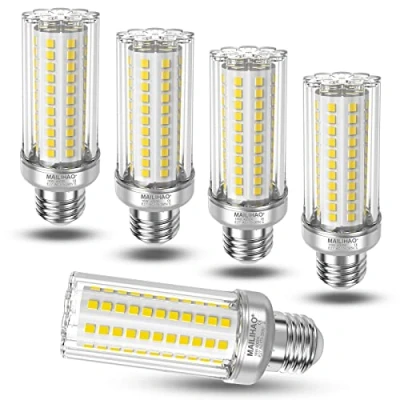 Imagen de Bombilla LED E27 16W Maíz Bombillas Blanco Neutro 4000 K,120W 150W Incandescente Equivalentes, ángulo 360,Edison tornillo bombillas,No regulable Lámpara LED, 5 unidades
