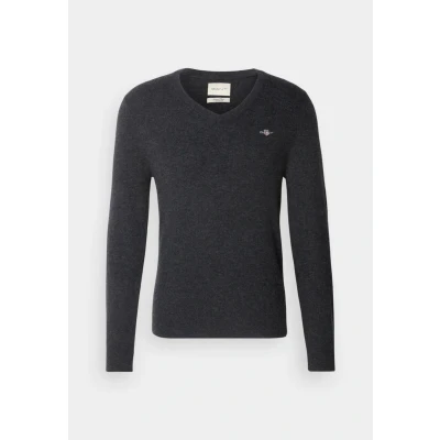 Imagen de GANT V NECK Jersey de punto, Hombre, Talla: XXL, Dark charcoal melange