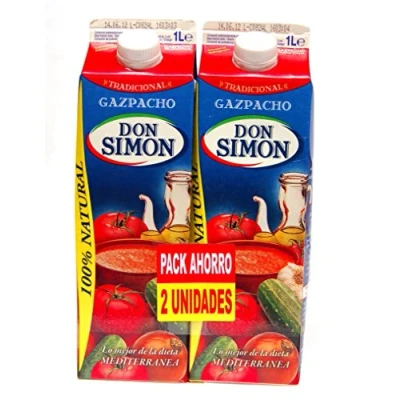 Imagen de Gazpacho Don Simon Tradicional 1 L Brik Pack 2