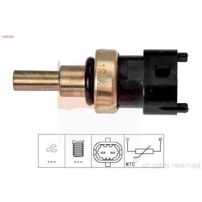 Imagen de EPS 1.830.395 Sensor de Temperatura del Refrigerante Made in Italy OE Equivalent marrón FIAT: 500 Hatchback, JEEP: Renegade SUV