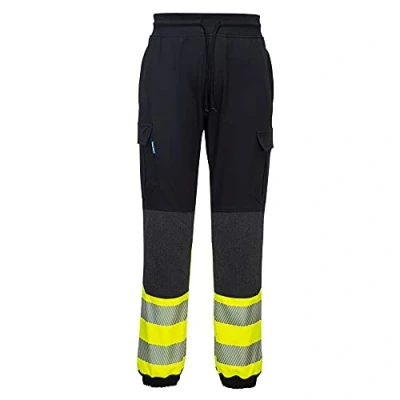 Imagen de Portwest Pantalón De Alta Visibilidad Kx3 Flexi, Tamaño: L, Color: Negro/Amarillo, KX341KYRL