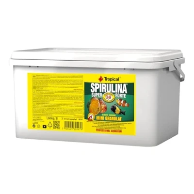 Imagen de Super SPIRULINA Forte Mini GRANULAT 3L / 1,68kg Alimento Especial para Peces de Agua Dulce y Marina con Altas Necesidades nutricionales