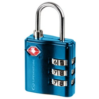 Imagen de Lifeventure candado de Equipaje Aprobado por la TSA, Seguridad aleación Zinc Resistente 3 dígitos, código para Maleta, Equipaje, casillero Gimnasio