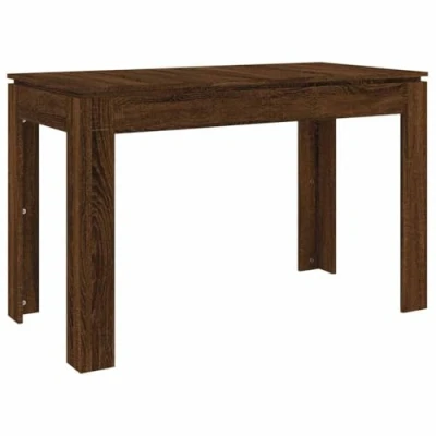 Imagen de vidaXL Mesa de Comedor Restaurante Terraza Cocina Mostrador Bistró Cafetería Resistencia a Humedad Rectangular Madera Contrachapada Roble Marrón