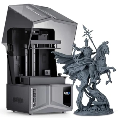 Imagen de ELEGOO Saturn 4 Ultra 12K Impresora 3D Resina, Nivelación Automática, Rápida Impresión a 150mm/h, Cámara AI, WiFi Cluster, Gran Tamaño de 218,88 * 122,88 220mm3