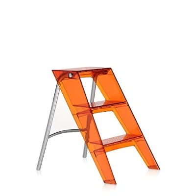 Imagen de Kartell 703071 Upper Escalera Pequeña Plegable, color Rojo Anaranjado