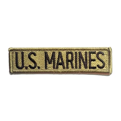 Imagen de U.S. Marines Army Parches Termoadhesivos Bordados Aplique Para Ropa, Tamaño: 11,2 x 2,9 cm