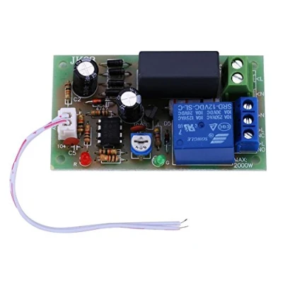 Imagen de Módulo de Interruptor Retardo del Temporizador, AC 220V Entrada/Salida Temporizador Ajustable 1 seg. A 5 Min Apague la Placa(1Sec 5Min)