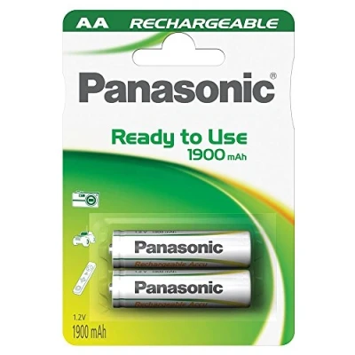 Imagen de Pilas AA Panasonic P 6 (1900 MAH) Evolta, recargables, 2 uds