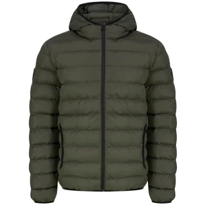 Imagen de Tamary Quilted Puffer Jacket with Hood in Khaki Tokyo Laundry XL
