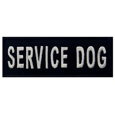 Imagen de Service Dog Perro de servicio Emblema Chalecos/Arneses Broche Bordado Gancho y Parche bucle cierre