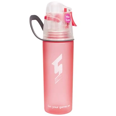 Imagen de Lightening Botella de agua deporte para beber vaporizador, sin BPA flujo rápido se abre con un solo clic, vaso antifugas el ciclismo fitness camping senderismo al aire libre