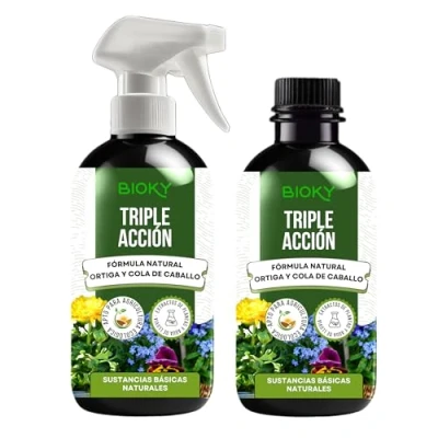 Imagen de Triple Acción 2L Spray Purín de Ortiga + Cola Caballo para Plantas Listo Usar Efecto Insecticida, Acaricida y Fungicida Sustancias Básicas en Agricultura Ecológica