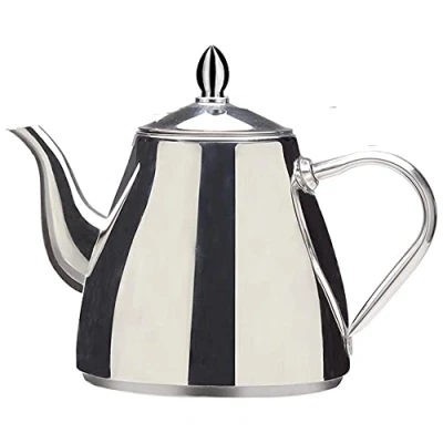 Imagen de SANQIAHOME Tetera de acero inoxidable para café (sin filtro, 1,5 litros)