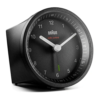 Imagen de Braun BC07B DCF Reloj Despertador con Alarma de Crescendo, función repetición e iluminación, Color Negro