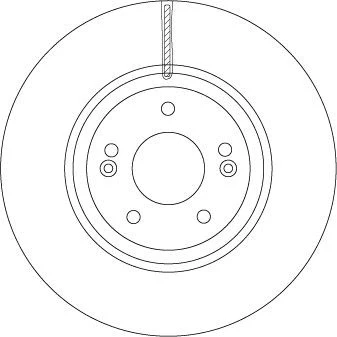 Imagen de TRW DF6545S Disco de freno 321 32 5 114,3 ventilado barnizado