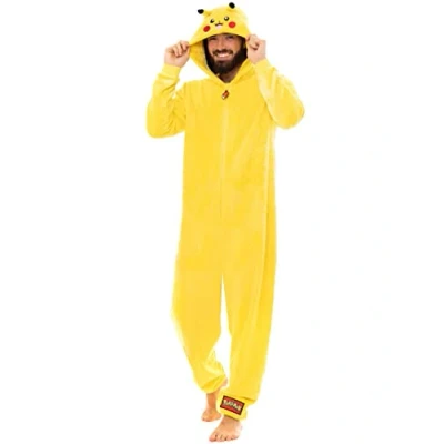 Imagen de Pokémon Pijama Entero para Hombre Pikachu Amarillo Medium