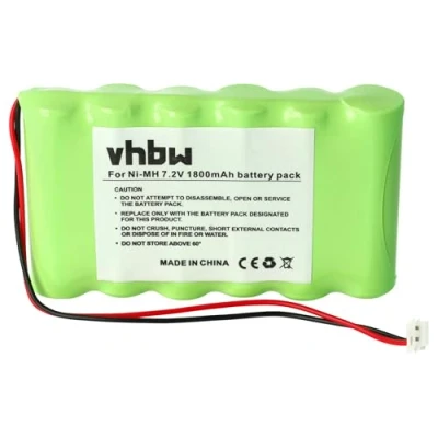 Imagen de vhbw Batería NiMH 1800mAh (7.2V) para estimulador Muscular reemplaza Compex 032002690
