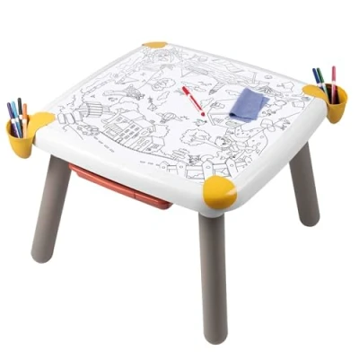Imagen de Smoby Mesa Creativa con Accesorios. Juego Educativo artístico de Dibujo borrable. A Partir 3 años (7600420400)