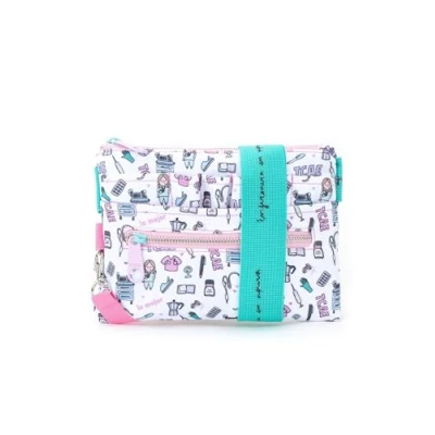 Imagen de TCAE Bolsa Riñonera Fanny Bag, Estuche Daypack con Cremallera, Bolsillo Grande y Frontal, Unisex, Enfermera en apuros para Móvil, Libreta, Bolígrafos Más Accesorios de Moda
