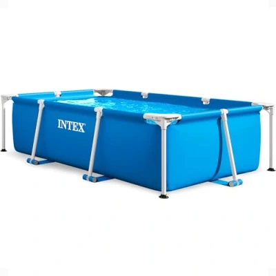 Imagen de Intex 28270NP Small Frame Piscina Desmontable, 220 x 150 60 cm, 1.662 litros, Color Azul