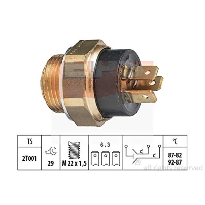 Imagen de EPS 1.850.606 Interruptor de temperatura, ventilador del radiador M22x1,5 Made in Italy OE Equivalent PEUGEOT: 205 II Hatchback, I Hatchback