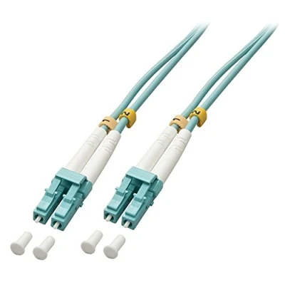 Imagen de Lindy 15m Om3 Lc Duplex Turquesa Cables De Fibra Óptica