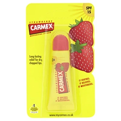 Imagen de Bálsamo labial Carmex, fresa 10 g (paquete de 12)