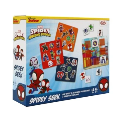Imagen de Spidey y Sus increíbles Amigos Buscan, encuentran a Spidey, Villanos en Este Divertido Juego de escondite para los fanáticos Marvel, Gran Regalo, 2 4 Jugadores, Partir 3 años
