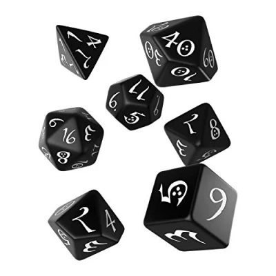 Imagen de Q Workshop Taller QWOCLE05 RPG clásico Dado, Juego de Mesa, Negro/Blanco