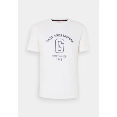 Imagen de GANT Graphic Camiseta estampada, Hombre, Talla: Medium, Eggshell
