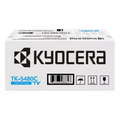 Imagen de Kyocera TK 5480C Tóner Impresora Cian Original T0C22CNL0. Compatible con PA2101cx, PA2101cwx, MA2101cfx, MA2101cwfx y para hasta 1250 páginas