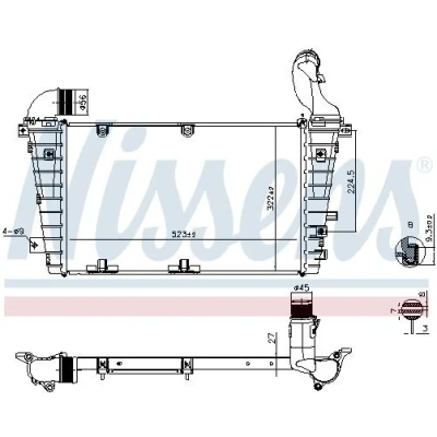 Imagen de NISSENS 961267 Intercooler OPEL: Zafira B