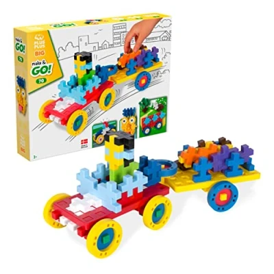 Imagen de PLUS Voiture Big Make&amp;GO MAX Vehículos 70 piezas PP3424, Color básico, pièces (PP3424)