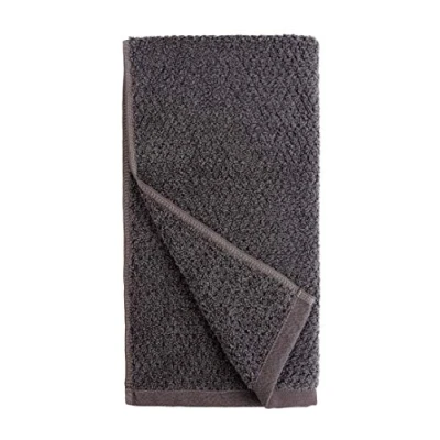 Imagen de Everplush Juego de Toallas Mano, 55% algodón sin torsión, Color carbón (Gris Oscuro), 4 Piezas
