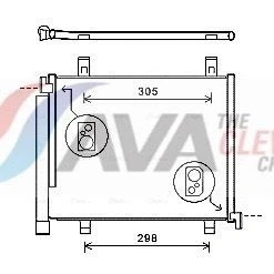 Imagen de PRASCO VNA5327D Condensador con secador 15,4 13,7 Aluminio 500 R 134 a