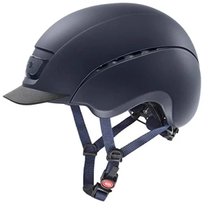 Imagen de uvex elexxion plus, casco de equitación robusto unisex, ajuste talla individualizado, ventilación óptima, navy matt, 59 cm