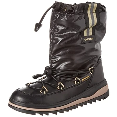 Imagen de Geox J ADELHIDE GIRL B AB, Botas para Niñas, BLACK/GOLD, 32 EU